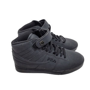 Fila Shoes Mens Black Gray Vulcan 13 Lace Up Hi-Top Basketball Size US 7.5